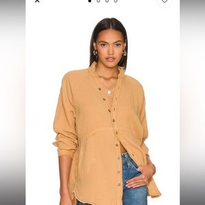 Summer daydream button down in golden nugget by free people